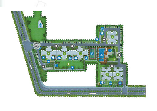 floor-plan GODREJ ZENITH -
master plan